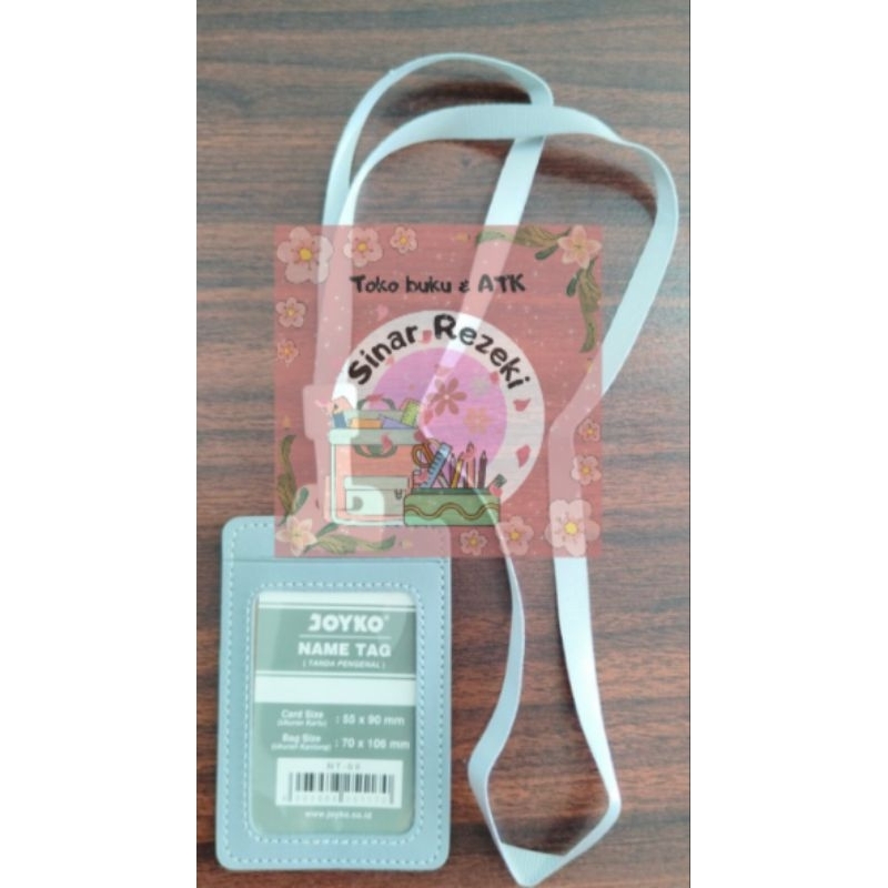 

1 buah!!Set tali + id card nametag joyko abu abu/set tali id card joyko keplek