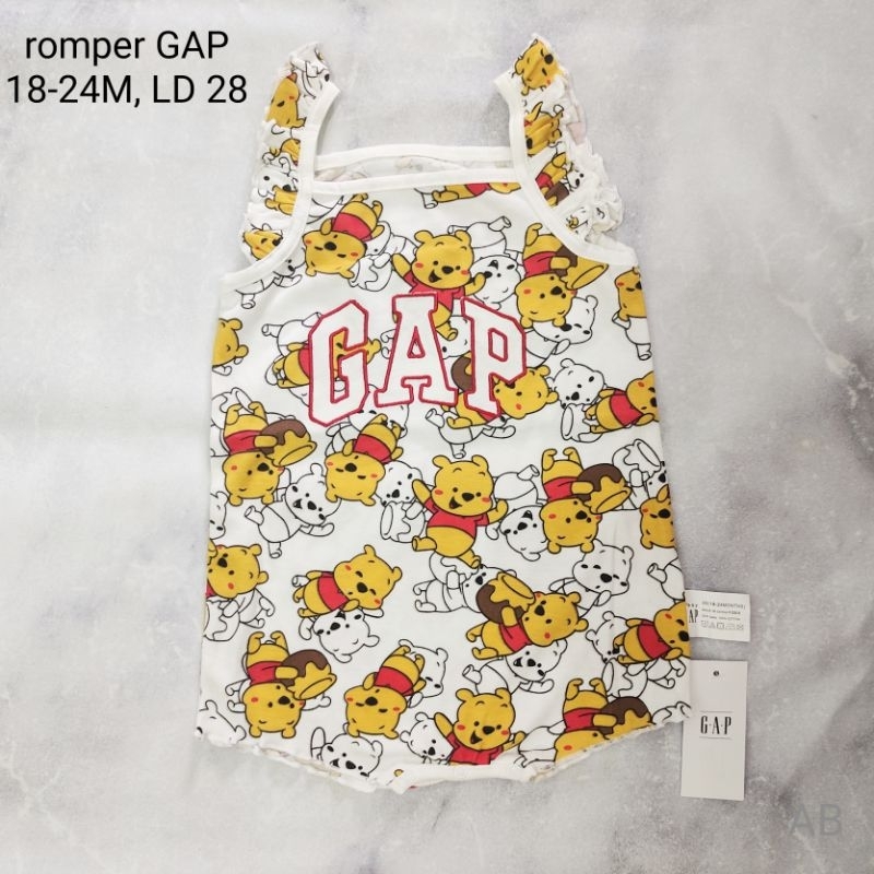 Toko Ken 05- romper Baby GAP motif lucu bahan lembut full tag