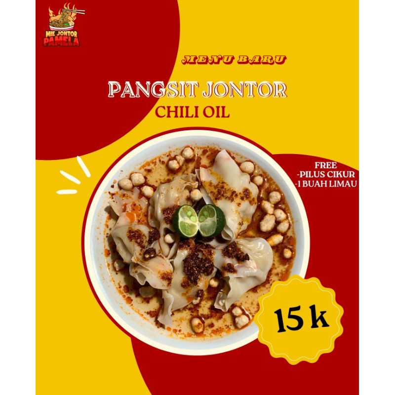 

Pangsit Jontor-Pangsit Ayam chili oil