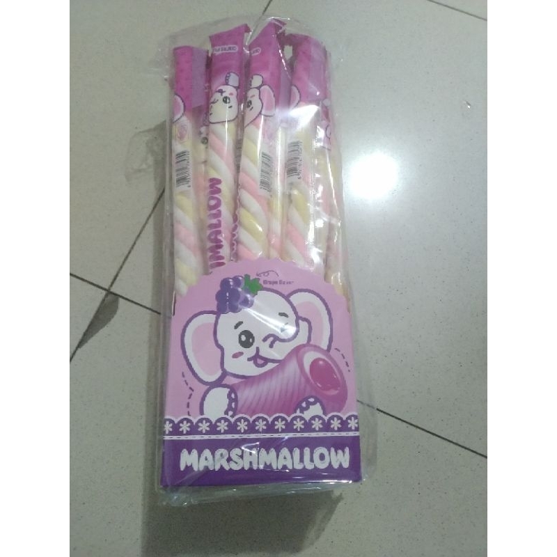 

dipai marshmallow panjang gajah rasa anggur 30x12 gr