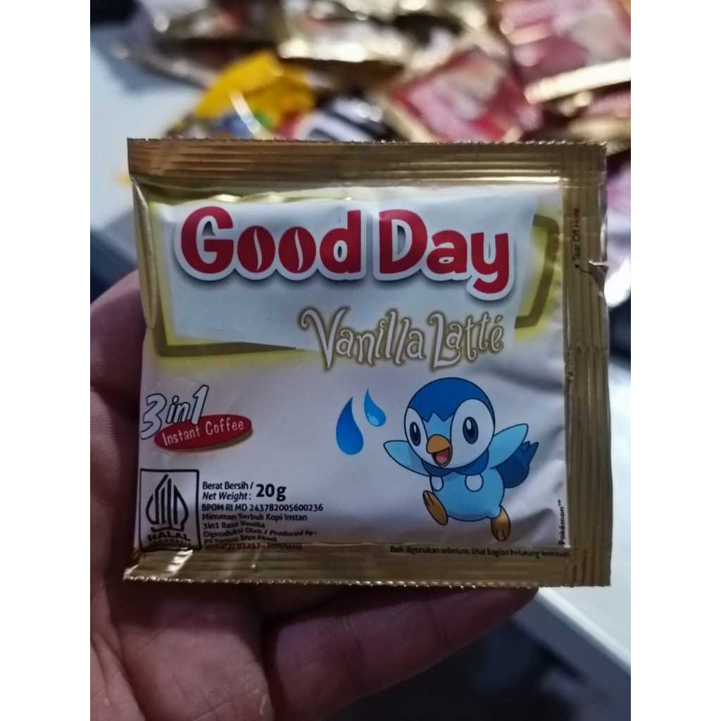 

Kopi Good Day Vanilla Latte X Pokemon Piplup 3 In 1 Instant Coffee Sachet 20gr