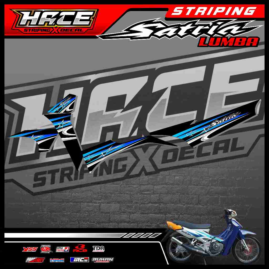 743 STRIPING STICKER SATRIA LUMBA - STRIPING STICKER SATRIA LUMBA PREMIUM GRAFIK