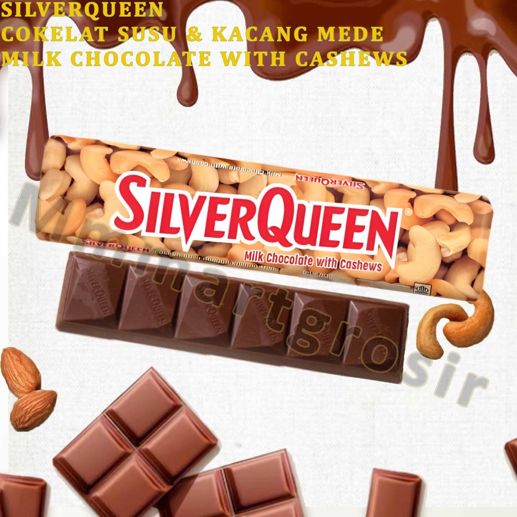 

SilverQueen / Milk Chocolate Cashew / Cokelat Susu & Kacang Mede / 22gr