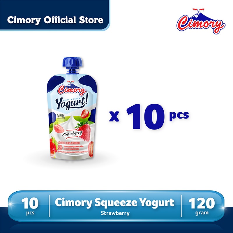 

Cimory Yogurt Squeeze Strawberry 10 Pcs