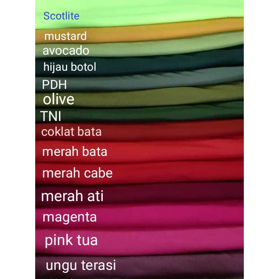 Kain Bahan kaos pe double (pe28s) warna tua2
