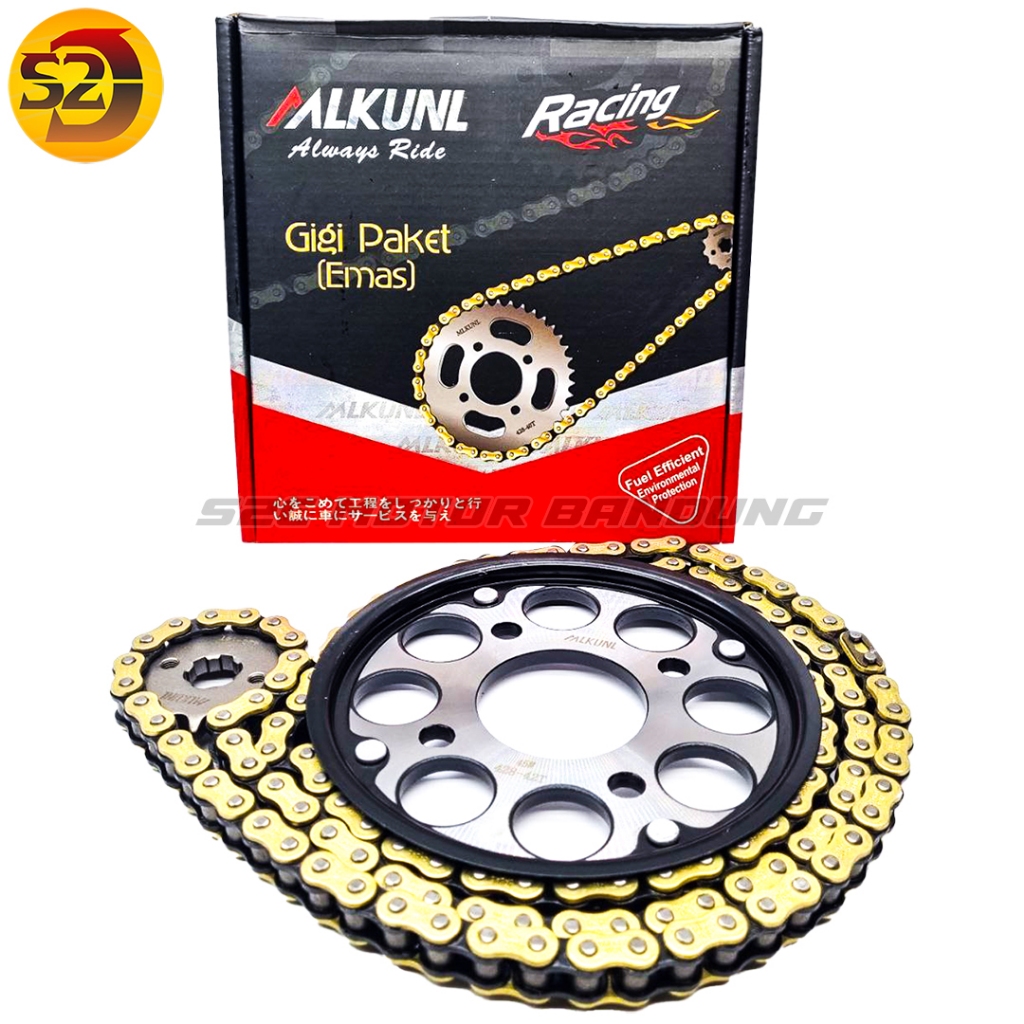 GEAR PAKET GEARSET HONDA CB150 STREETFIRE OLD CBR150 OLD CBR 150  LOKAL GOLD MODEL SSS 14T/42T 428HG