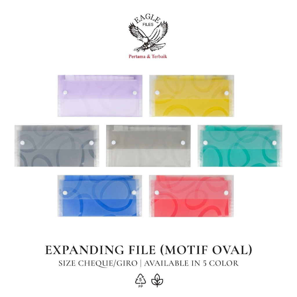 

Expanding File EAGLE Giro Kancing Jepret Motif Oval Map Harmonika 13 Sekat A6