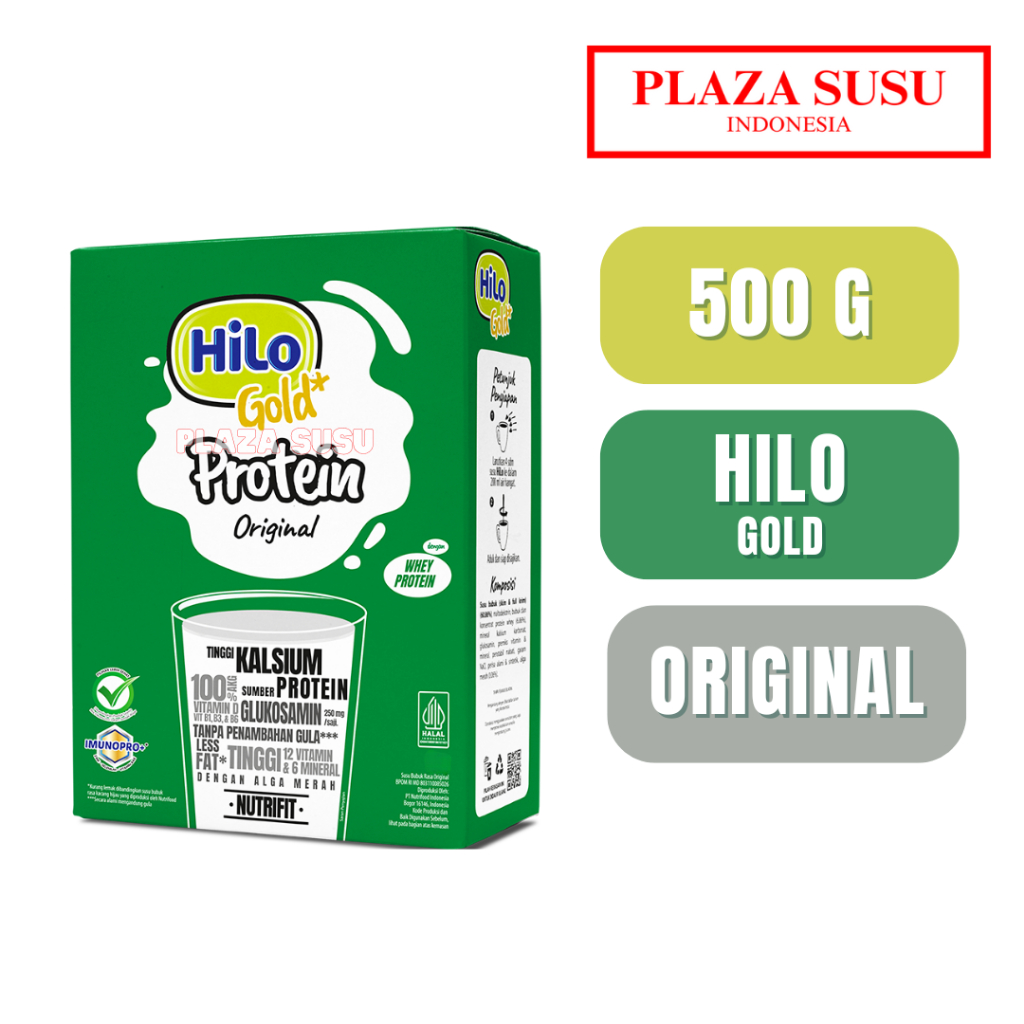 

HILO GOLD PLAIN ORIGINAL 500 G SUSU NUTRISI LANSIA TINGGI KALSIUM
