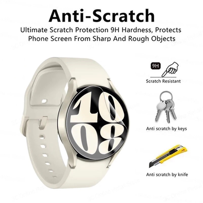 ( ISI 3PCS )ANTI GORES SAMSUNG GALAXY watch 8 4 5 6 7 5pro FIT 2 FIT 3