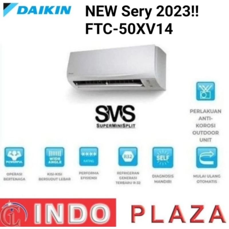 AC DAIKIN THAILAND 2 PK FTC-50XV14 NEW 2023 SERIES (MEDAN)