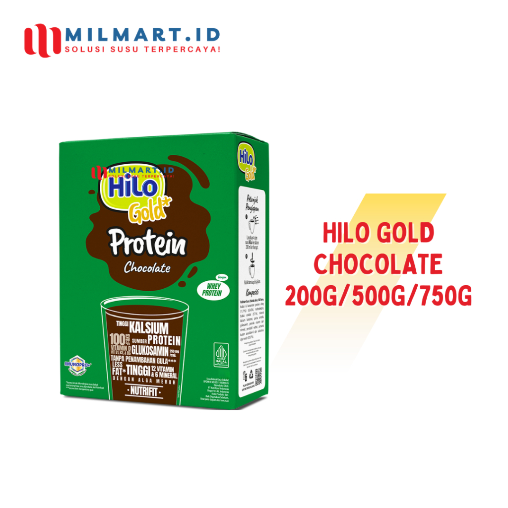 

HILO GOLD CHOCOLATE 200G/500G/750G SUSU LANSIA SUSU DEWASA COKLAT