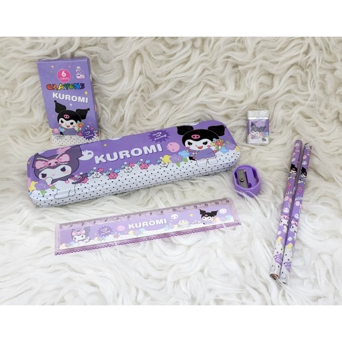 

D3W! PAKET ALAT TULIS STUDY STATIONERY SET 8015 SANRIO CINNAMOROLL KUROMI MELODY