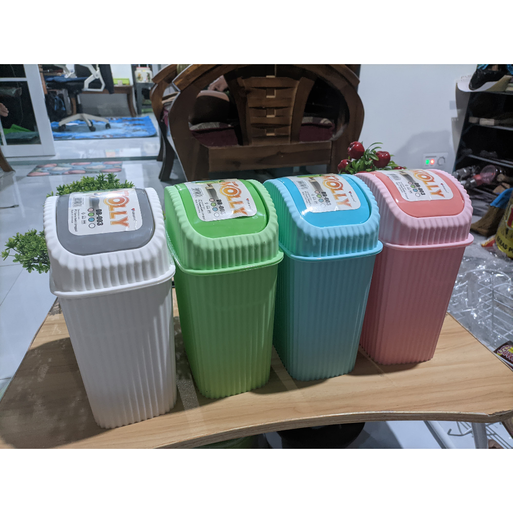 Ay00 Tempat Sampah Kecil Minimalis - Tong Sampah Mini, Bak Sampah Aestetik, Tempat Sampah Mobil