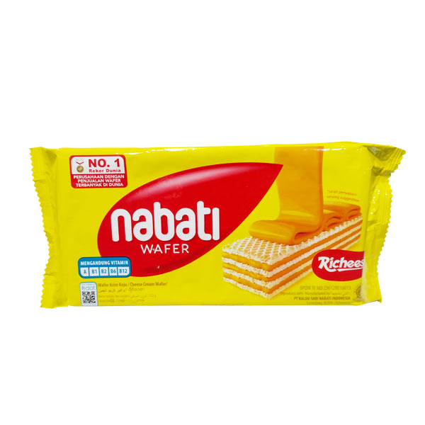 

Nabati richeese wafer krim keju 122 gram