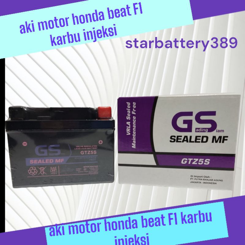 Aki Motor Jupiter Z1 + Jupiter Z (2010 keatas) GTZ5S Aki Kering MF Jupiter Z1+Jupiter Z New