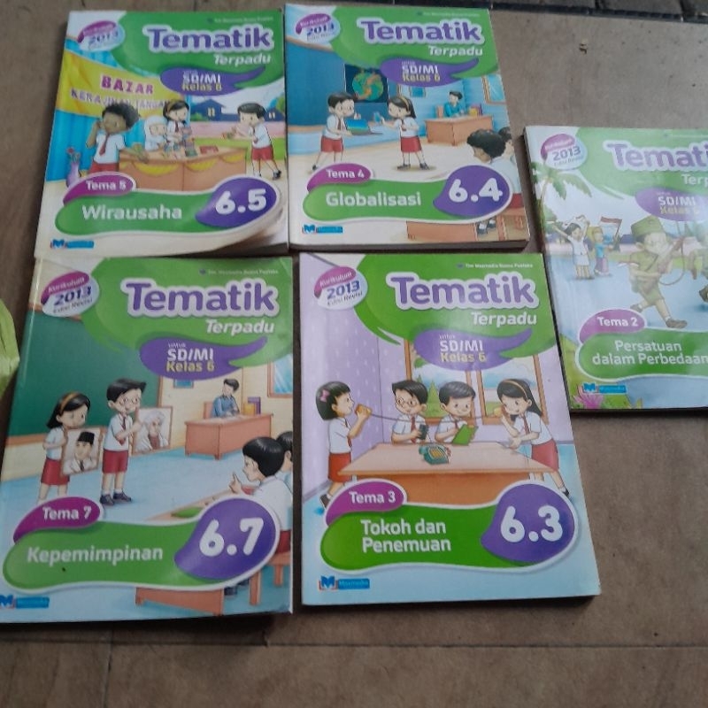 TEMATIK TERPADU KELAS 6 TEMA 1 2 4 3 5 6 7 8 9 PENERBIT MASMEDIA