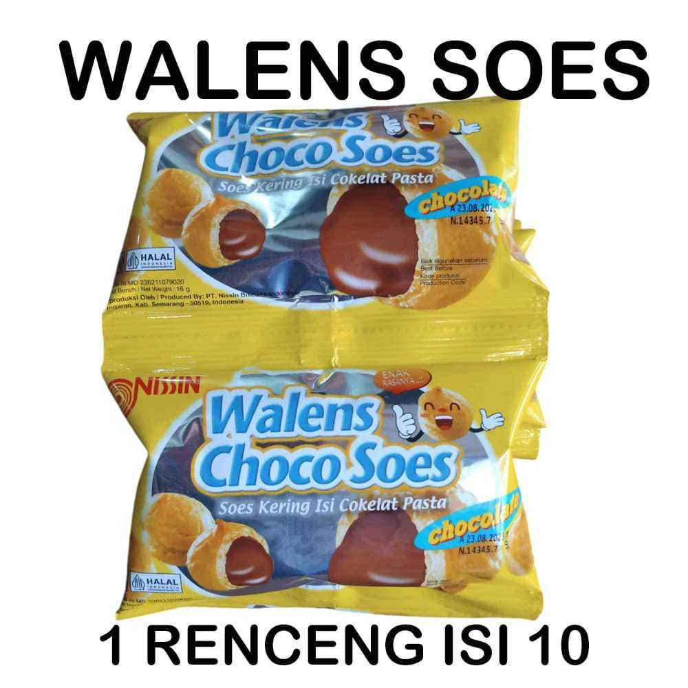 

NISSIN WALENS CHOCO SOES 1 RENCENG ISI 10 PCS