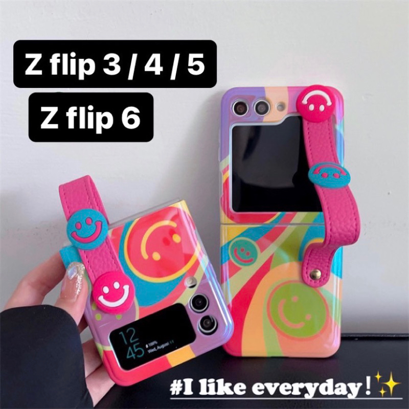 READY smile strap case casing samsung galaxy z flip6 / flip5 / z flip4 / z flip3 5G z flip 6 z flip 