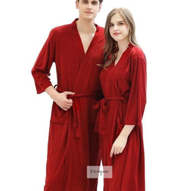 Extra Kimono Handuk Baju Couple Pengantin Pasangan Jubah Mandi Bathrobe