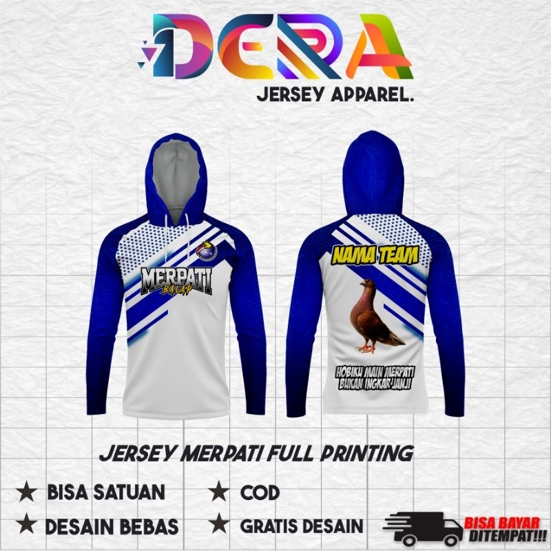 Jersey Merpati Jersey Dara Costum Desain