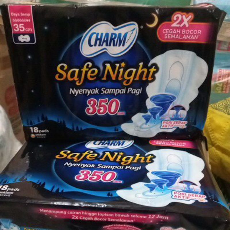 Charm pembalut 35cm isi 50 pcs prod 2025