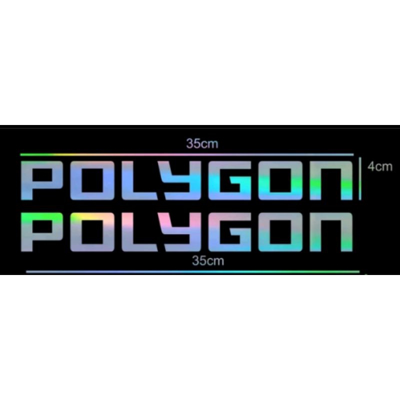 Stiker Sepeda Polygon Cutting Sticker Sepeda Polygon HOLOGRAM