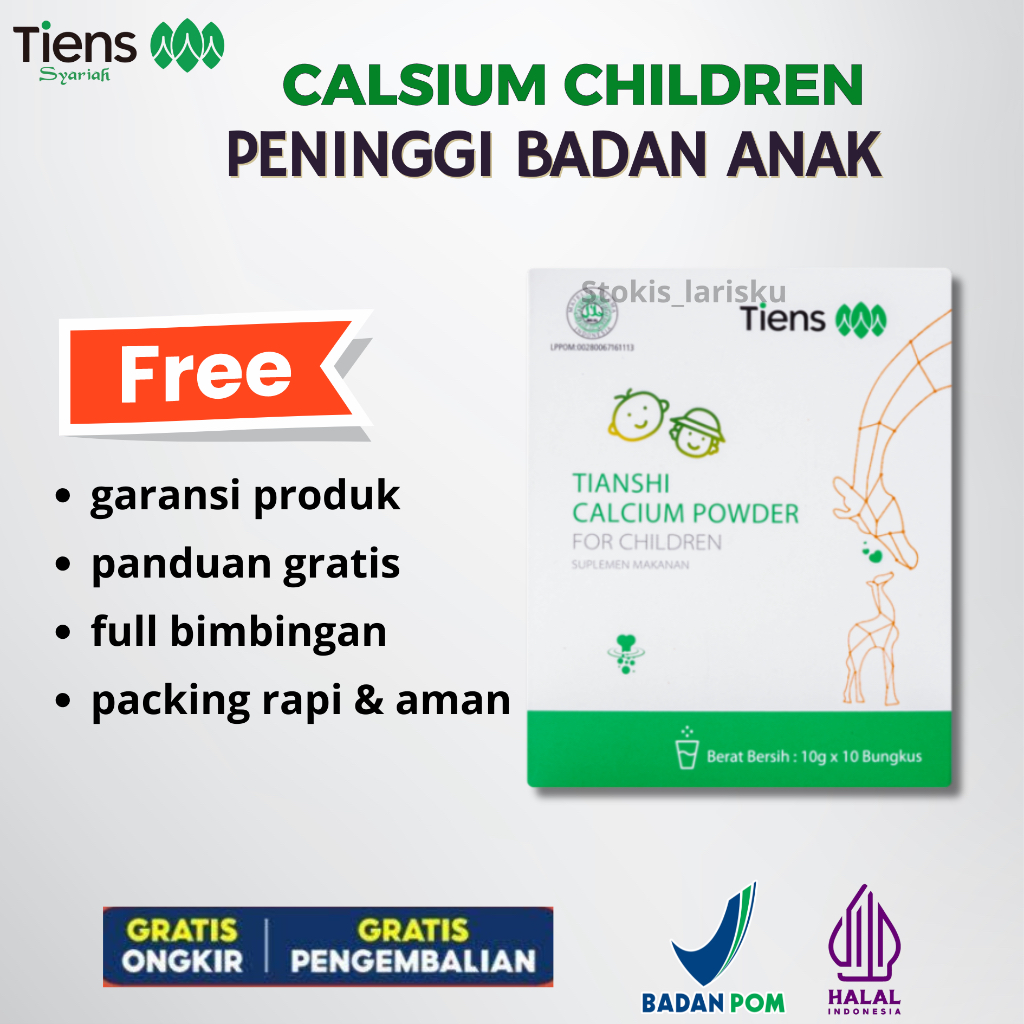

(BISA COD) Tiens Nutrient Calsium Powder For Children Original Badan Anak Tiens Nutrisi Otak Anak
