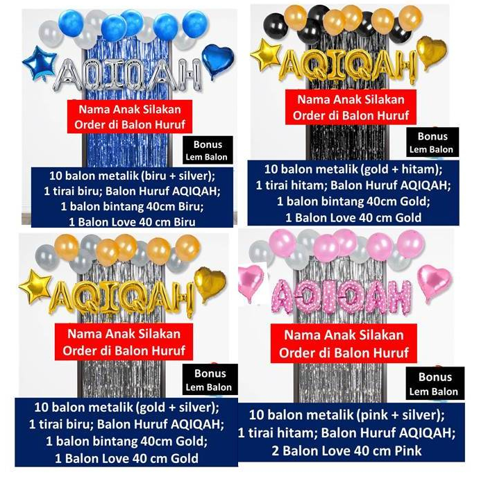 Paket Dekorasi AQIQAH