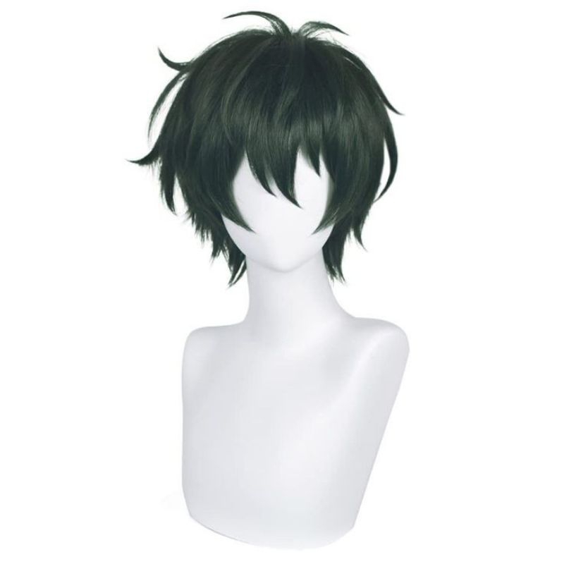 wts wig hitam cosplay anime