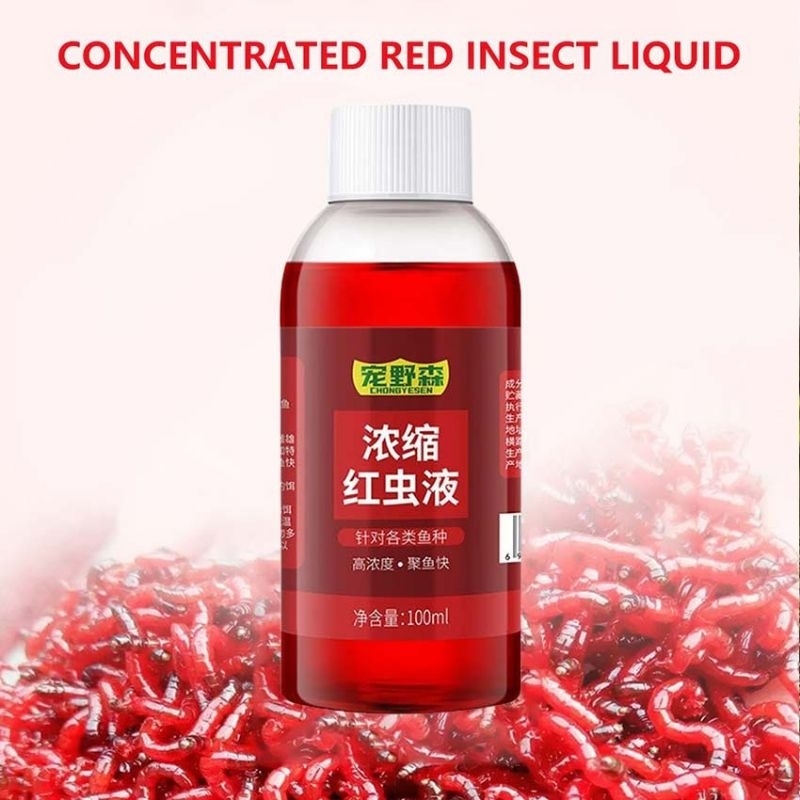 100 ML UMPAN CAIRAN MERAH Super Gacor Aroma Amis Wangi Esen Untuk Ikan Nila Bawal Lele Tawes Tombro