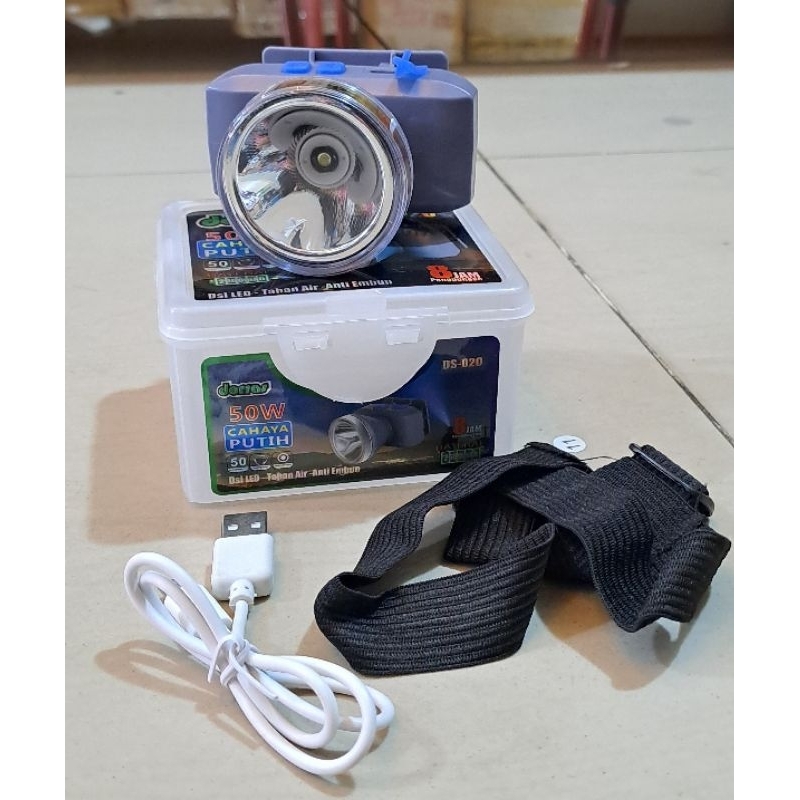 SENTER KEPALA DORRAS DS 020 50W CAHAYA PUTIH / SENTER KEPALA DORRAS TERANG SENTER KEPALA DORRAS DS 2