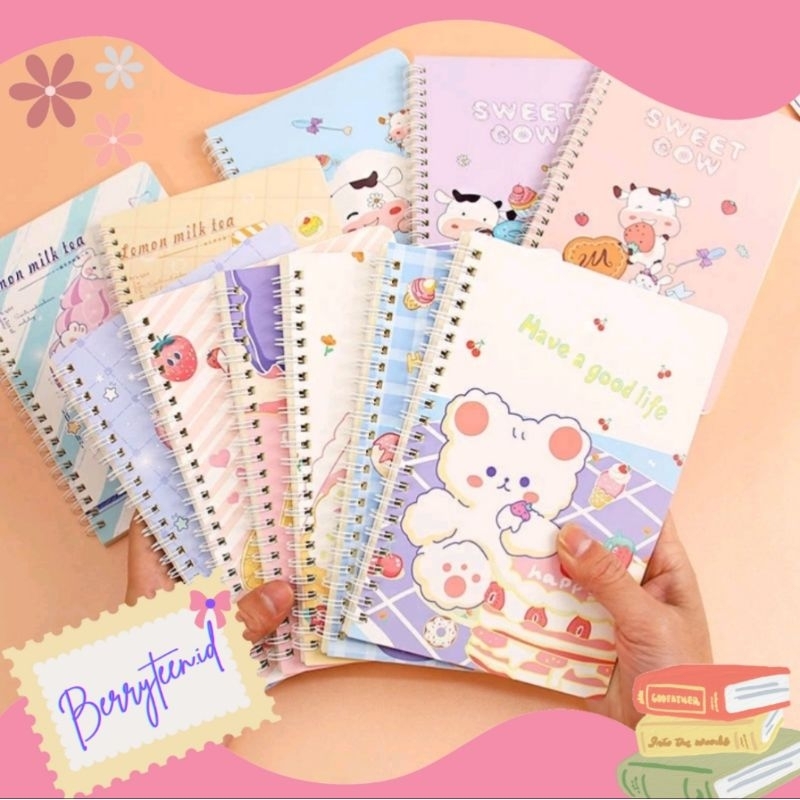 

[Berryteen.id] Lucu Buku Tulis A5 Notebook Alat Tulis Sekolah Anak Kartun Stationery