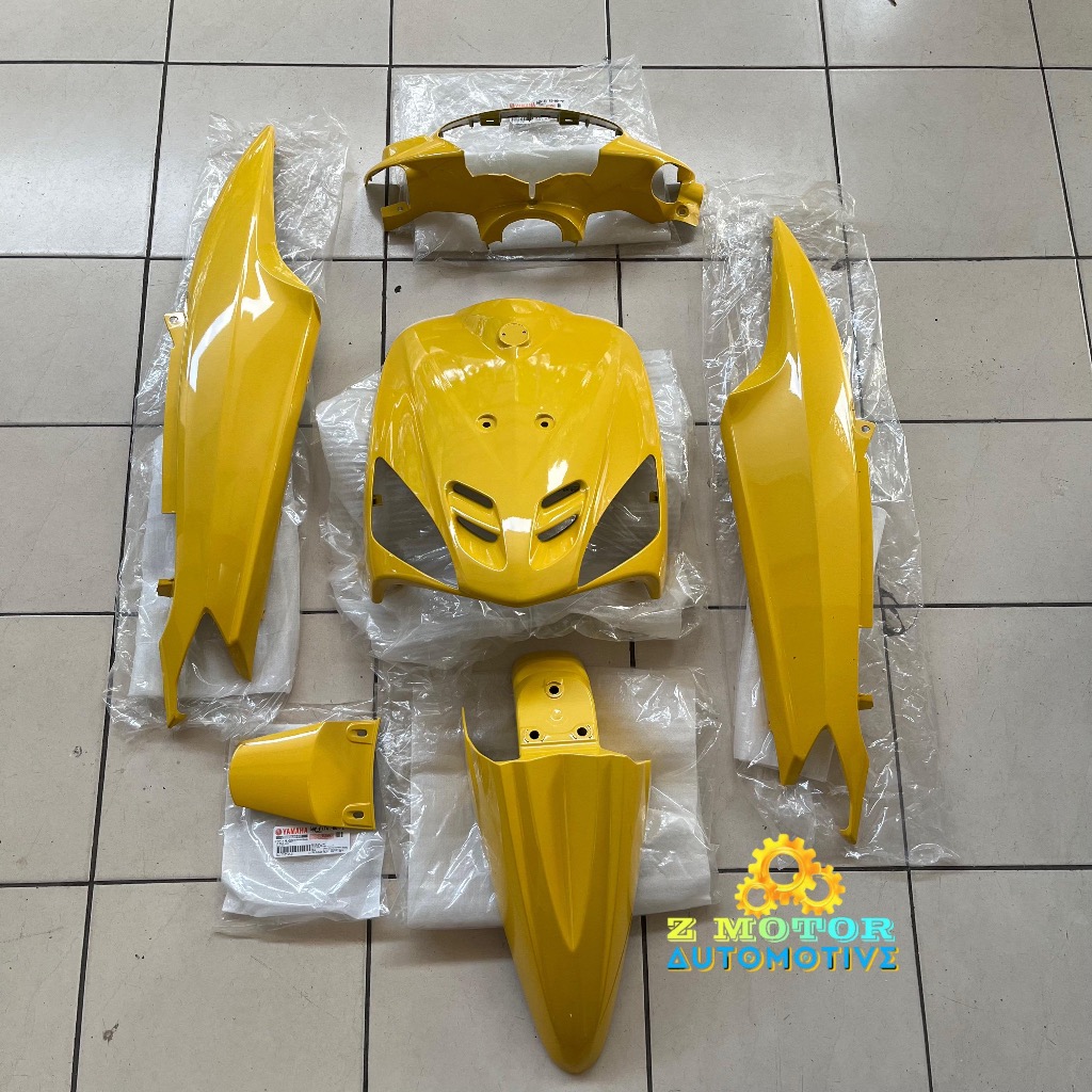 Ready Stock Body Halus Mio Sporty Full Set Original 100% Yamaha Genuine Part 5WP Warna Kuning