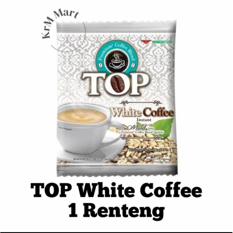 

1 rcg kopi top white coffee isi 10+2 sachet