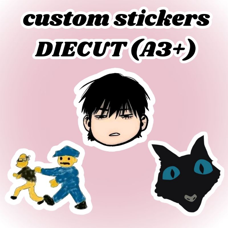 

custom stiker diecut [viniyl] A3+