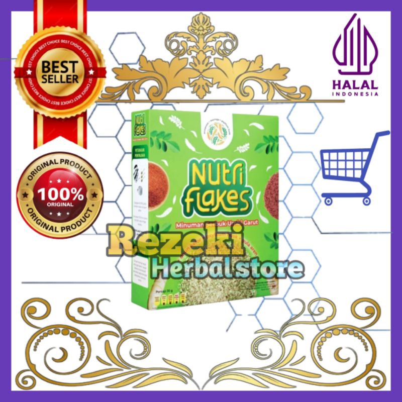 

NUTRIFLAKES _ Original Sereal Umbi Garut Solusi Atasi Asam Lambung Magh Gerd, Suplemen Makanan Diet