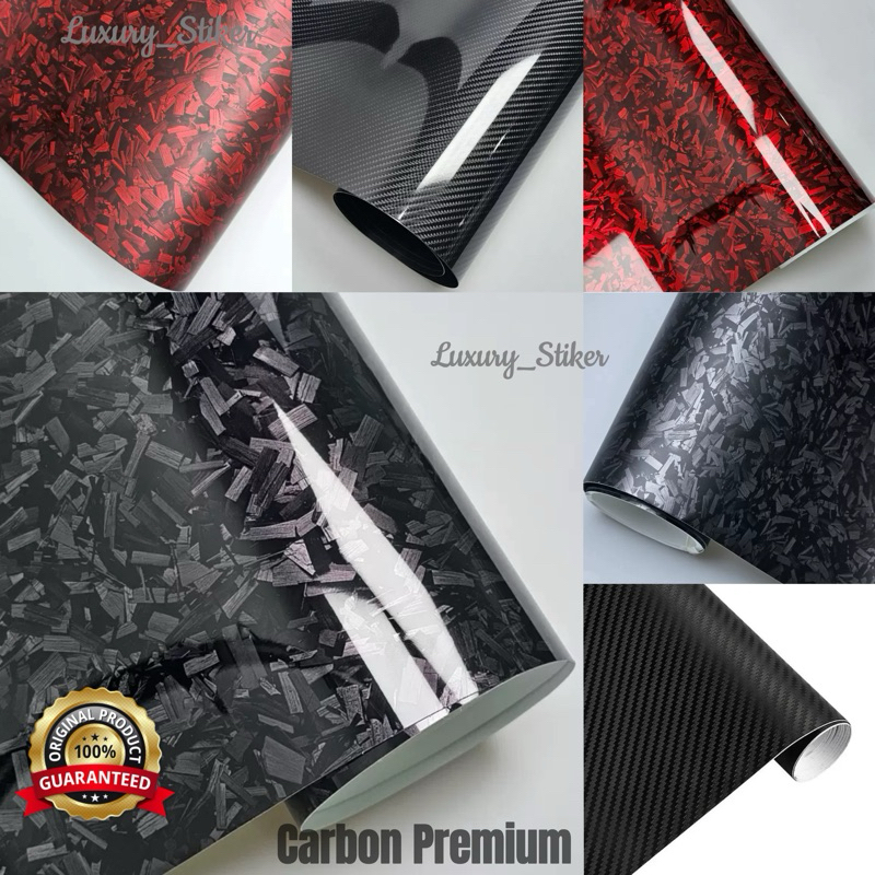Stiker Carbon 6D Premium Sticker Karbon Forget Skotlet Carbon 7D L152Cm