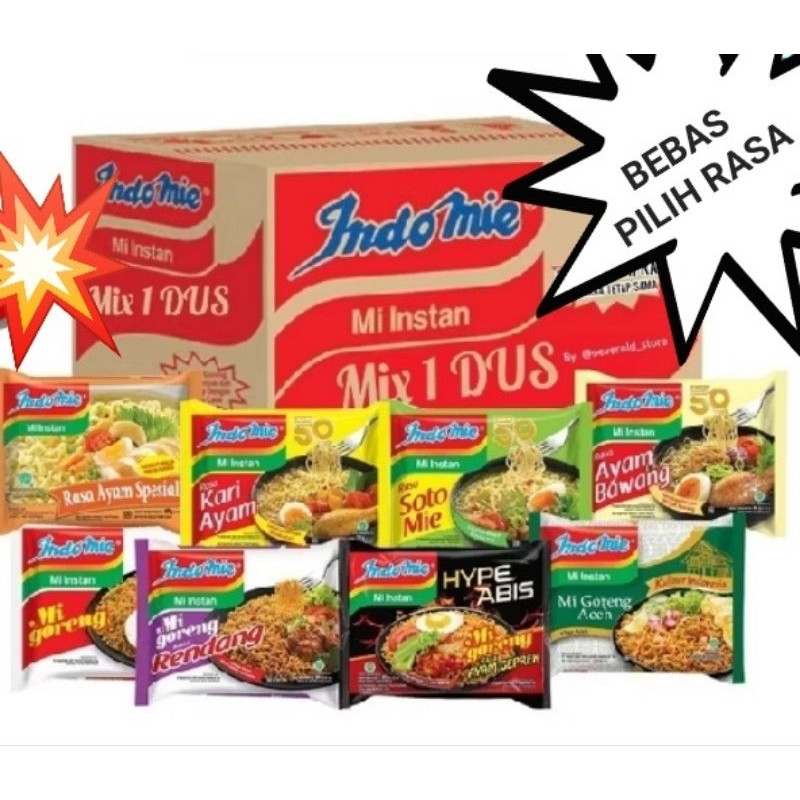 

1 DUS INDOMIE BEBAS PILIH RASA