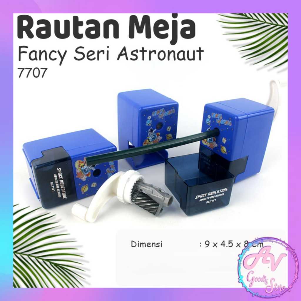 

Rautan Meja Kotak Karakter Fancy / Serutan Pensil Duduk Putar / Rautan Meja 7706 7707