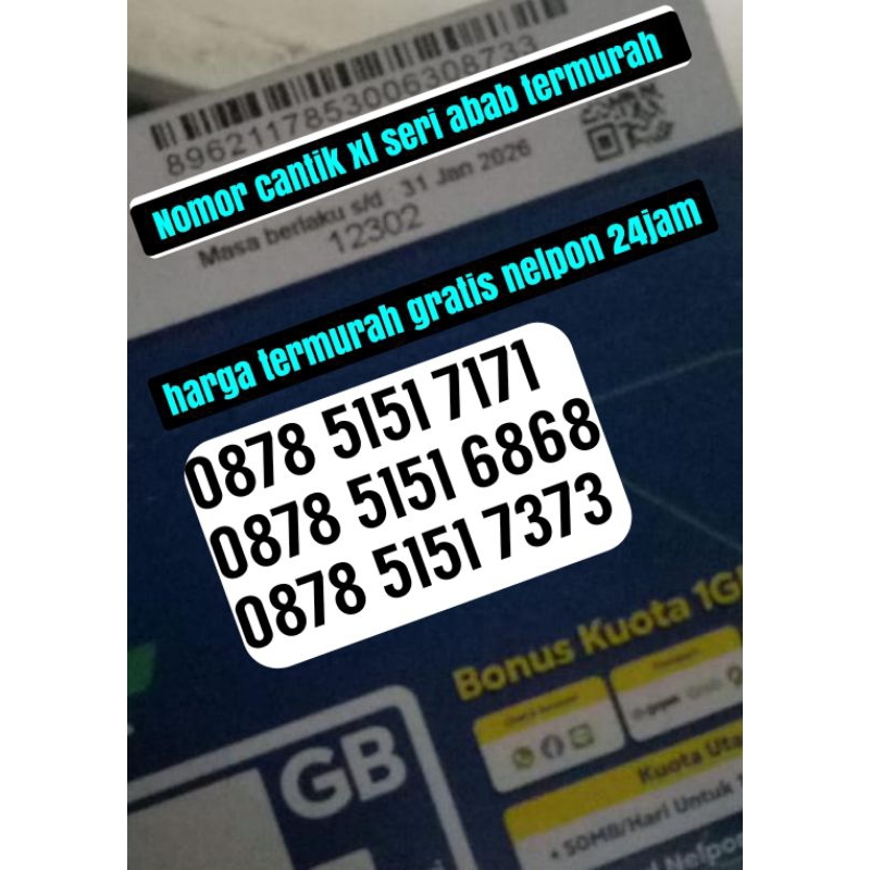 NOMOR CANTIK  XL ABAB CDCD