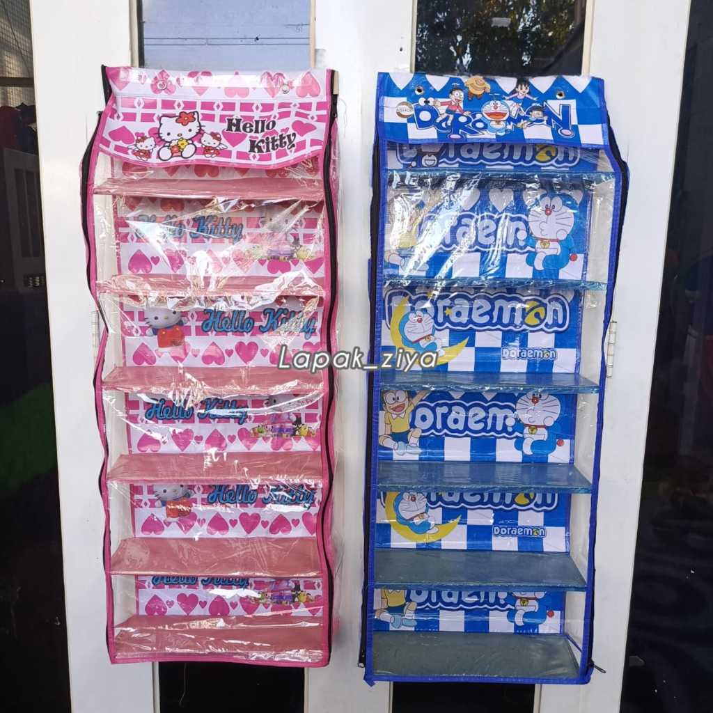 Rak Tas gantung Karakter Lucu Dan Cantik RAK MURAH RAK SET GANTUNG KARAKTER | RAK SUSUN RAK KARAKTER