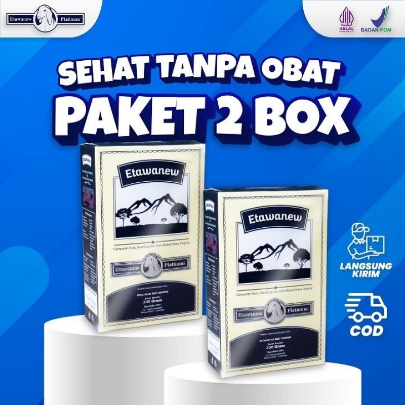 

Susu Etawaku Paket Hemat 2 Box - Ampuh Sembuhkan Sakit Pernafasan Sesak Nafas / Bersihkan Nikotin / Batuk Berdahak Flu / Asma / Bron