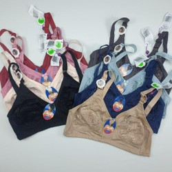 ORIGINAL Bra BH JUMBO Tanpa Busa Tanpa Kawat Renda GUINI 500 IMPORT