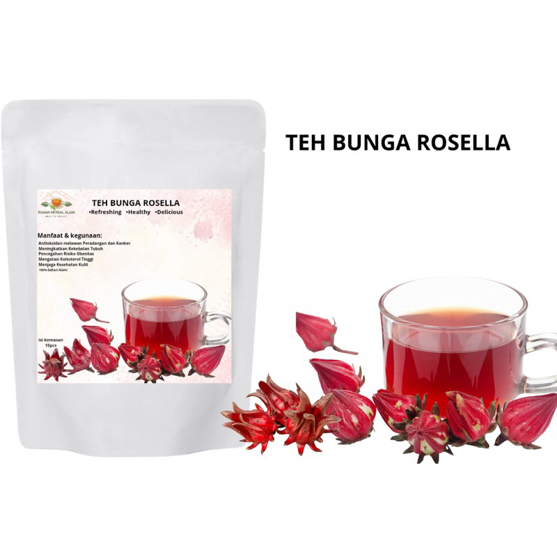 

TEH BUNGA ROSELLA(HIBISCUS TEA) isi 20pcs