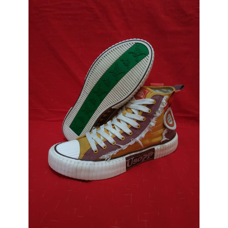 Sepatu Second / Sepatu Bekas Kappa X One Piece Usopp - Size : 41 - Insole : 25,5 cm - collection - c