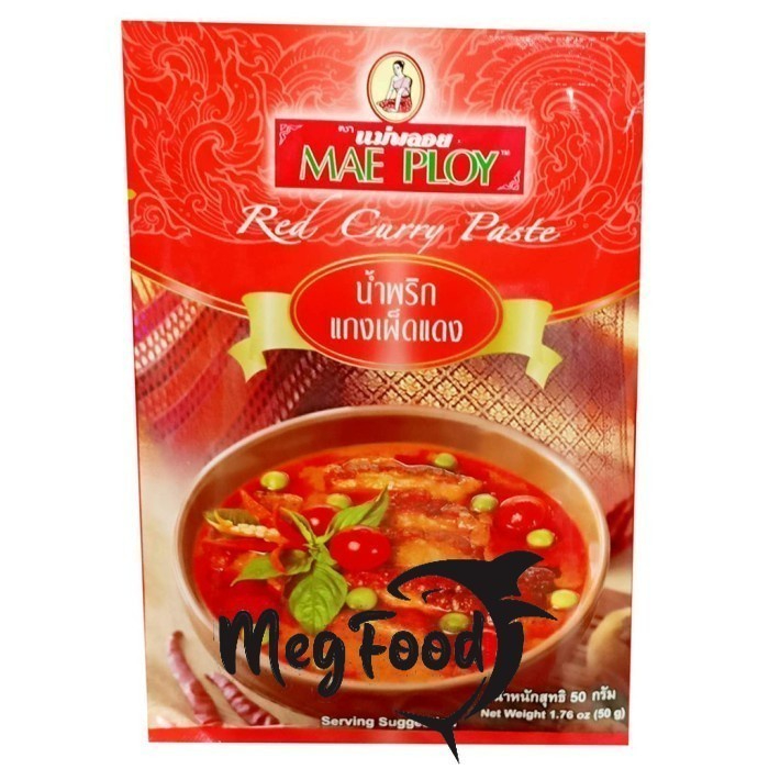 

Mae Ploy Red Curry Paste / Bumbu Pasta Kari Merah - 1.76oz / 50 Gram
