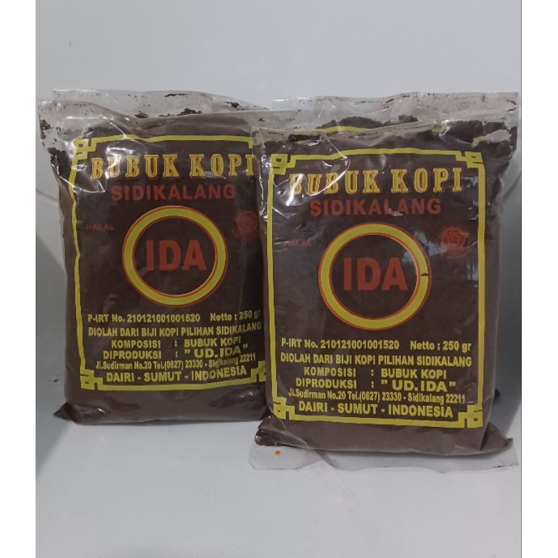 

KOPI BUBUK SIDIKALANG MERK IDA 1 kg
