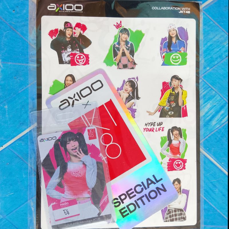 Eli Photocard JKT48 x Axioo Set Special Edition Fotocard & Sticker