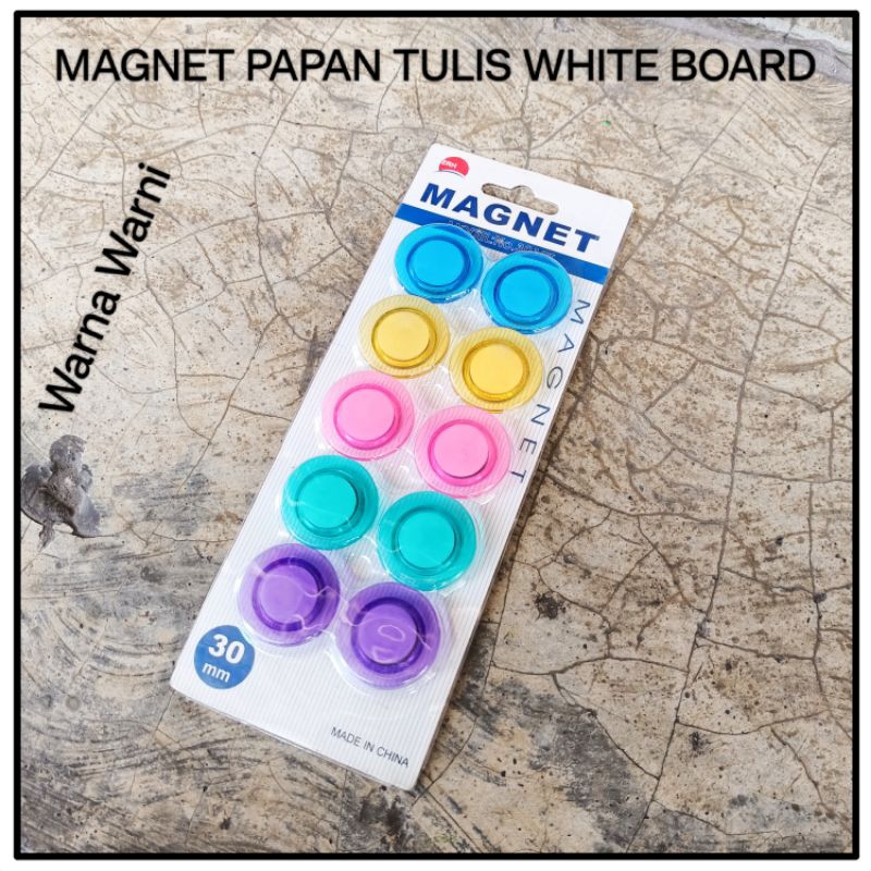 

1 Set Magnet Warna Warni / Magnet Papan Tulis / Magnet White Board