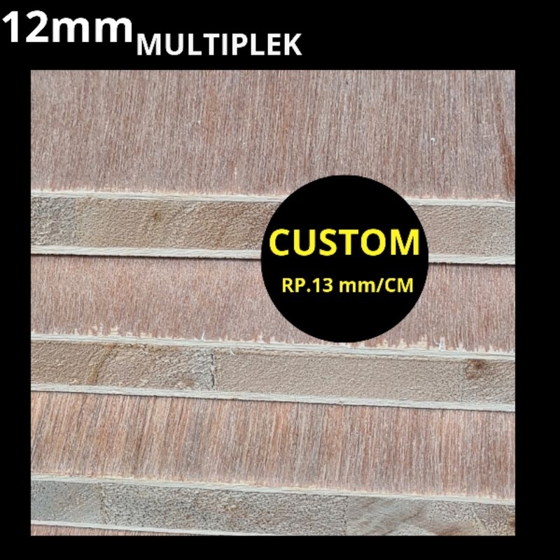 Custom multiplek 12 mm  ( Potongan Sesuai Ukuran )